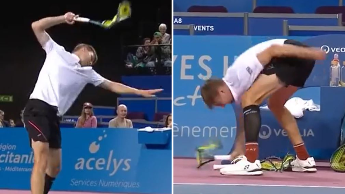 Tennis star Alexander Bublik ruins 3 racquets in all-time disaster