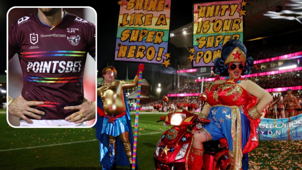 NRL excluded of renowned Mardi Gras parade following Manly Sea Eagles pride jersey legend