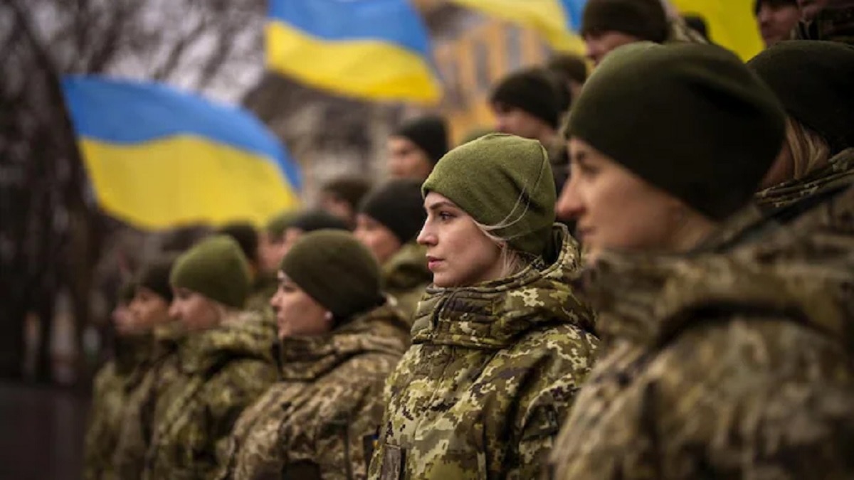 The number of women soldiers in the Ukrainian army doubled after the Russian attack