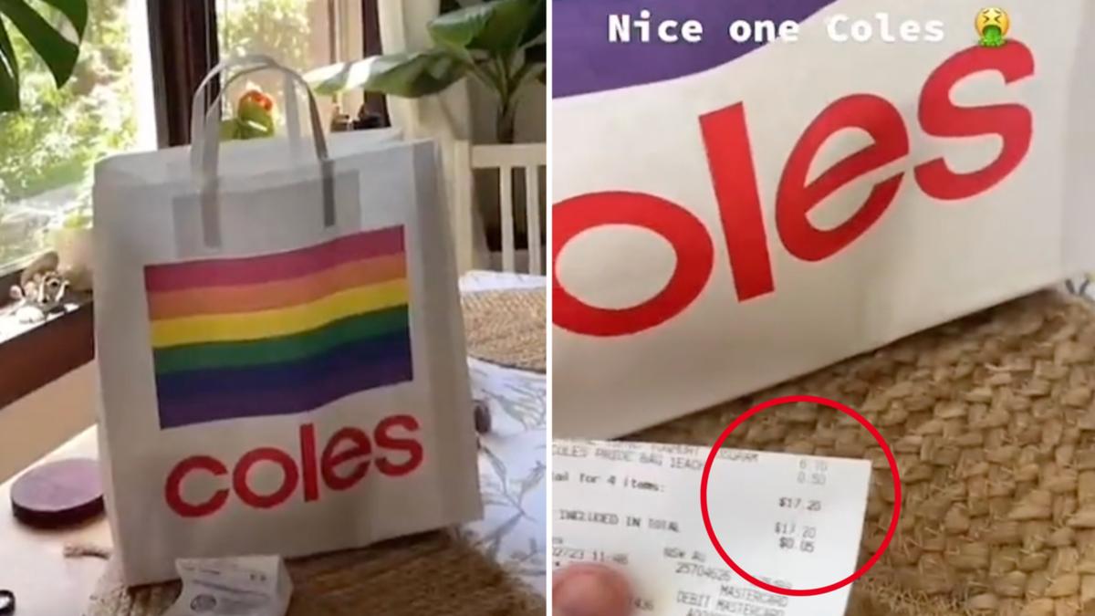 Coles grocery store after rate of brand-new Pride bags triggers furore on Twitter