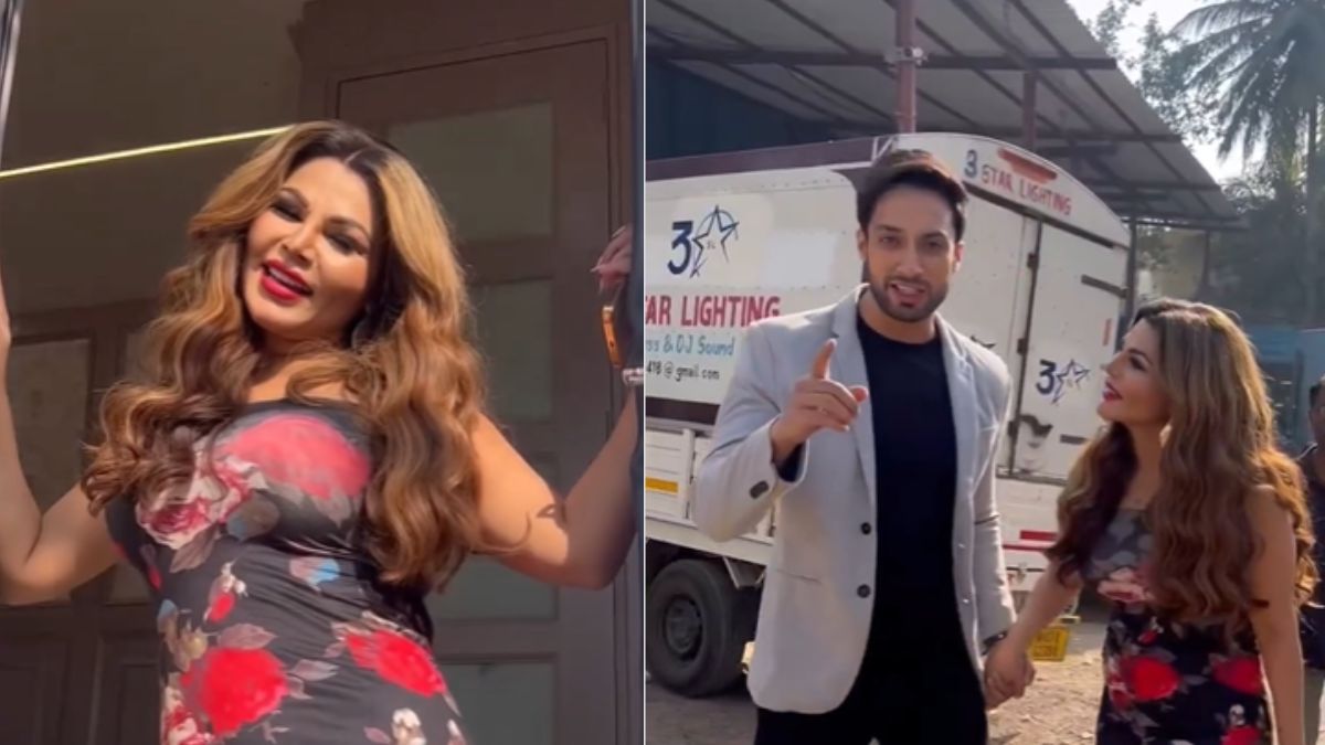 Sirf Khush Rehna Hai: Rakhi Sawant Spotted Giggling With Co-Star On Sets, Netizens Say ‘Naya Bakra …’