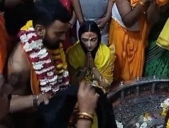 KL Rahul-Athiya in the court of Mahakal, asked for a vow with folded hands