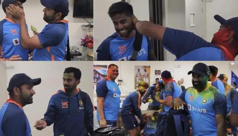 Virat Kohli, Rohit Sharma ambiance to Holi tunes in Team India bus ahead of 4th Test|Cricket News