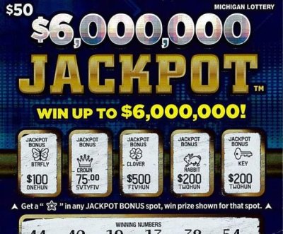 Michigan female parlays $30 lottery game reward into $6 million prize
