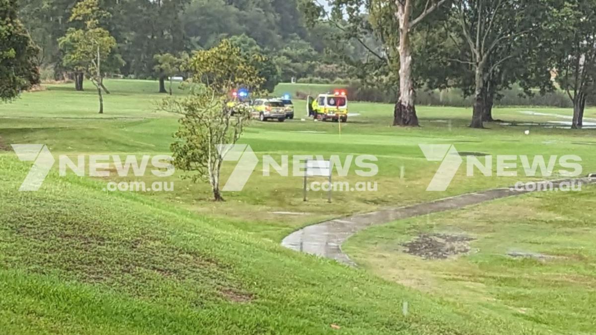 Brisbane storms: Man defending life after being struck by lightning on golf course at Brendale