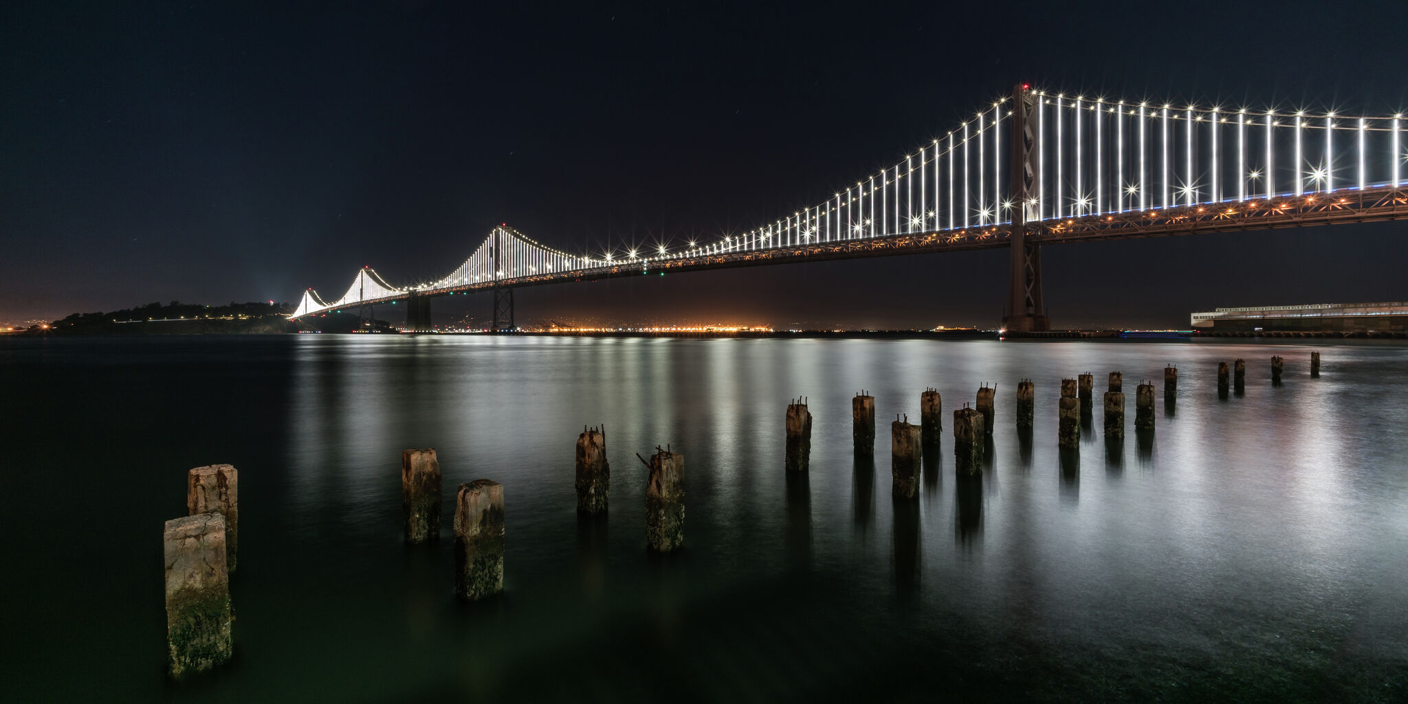 Malfunctioning lights seen once again on the Bay Bridge