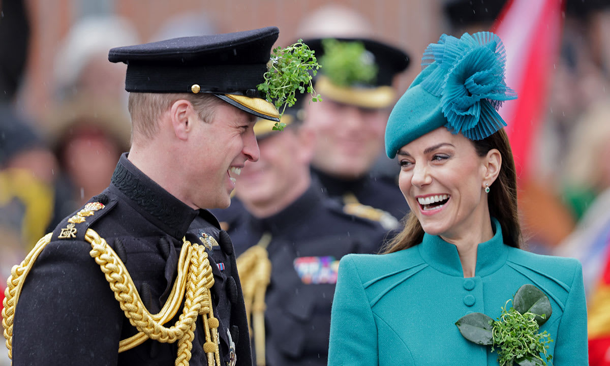 Princess Kate’s royal initially as she commemorates St Patrick’s Day with Prince William