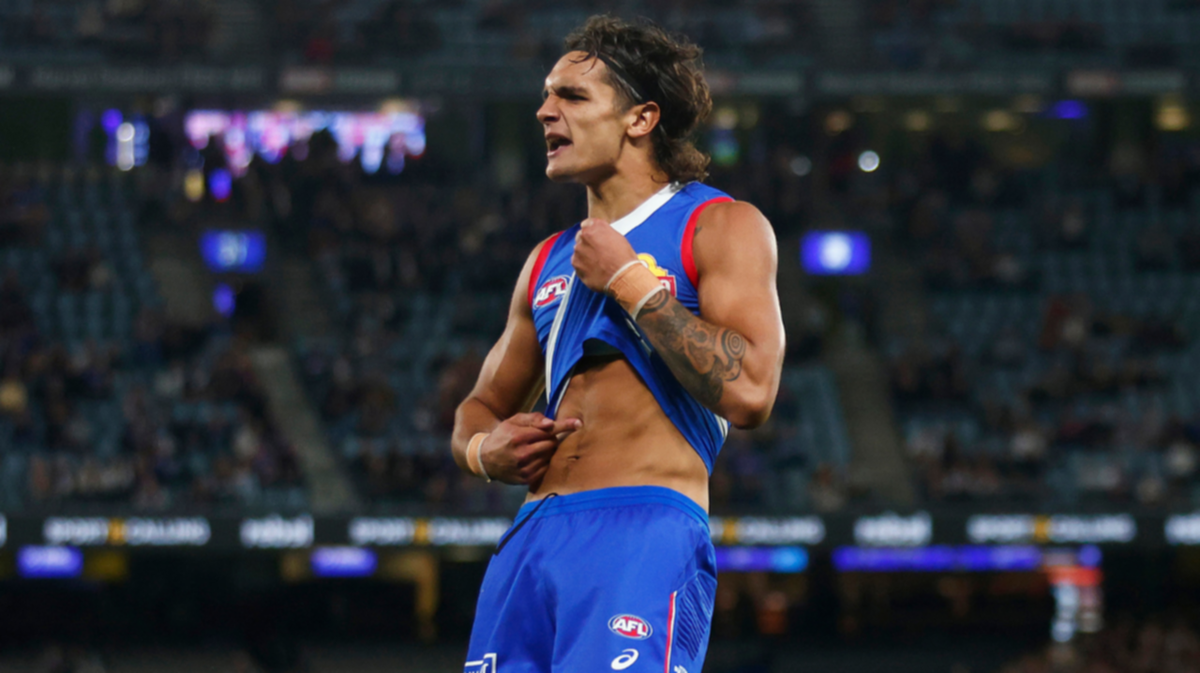 Western Bulldogs star Jamarra Ugle-Hagan stimulates AFL legend Nicky Winmar in effective stand versus bigotry