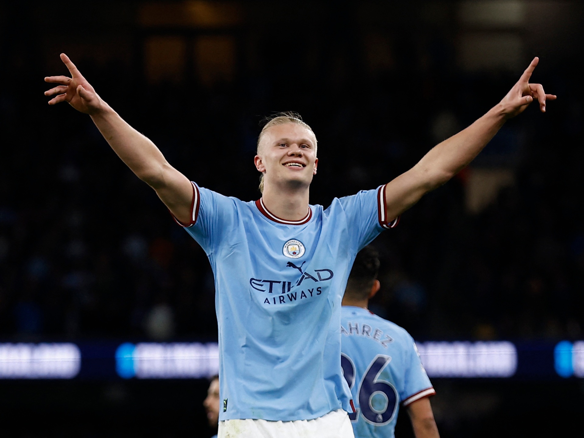 Haaland sets Premier League objective record as Manchester City go leading