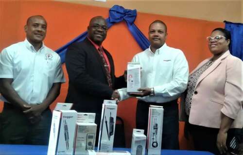 British company contributes electrical devices to St Mary school