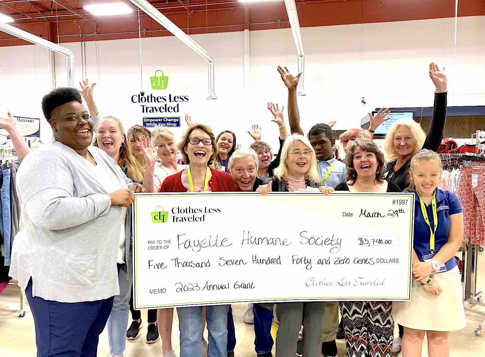 Clothing Less Traveled not-for-profit thrift store hands out $275,000 in grants to regional charities