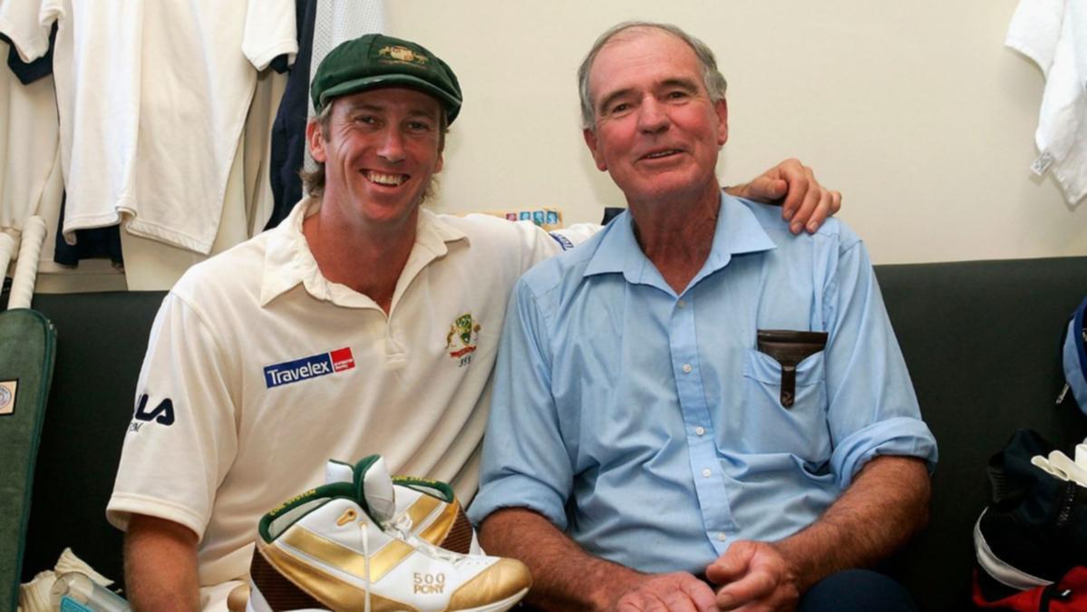 Australian cricket excellent Glenn McGrath in grieving after death of dad, Kevin