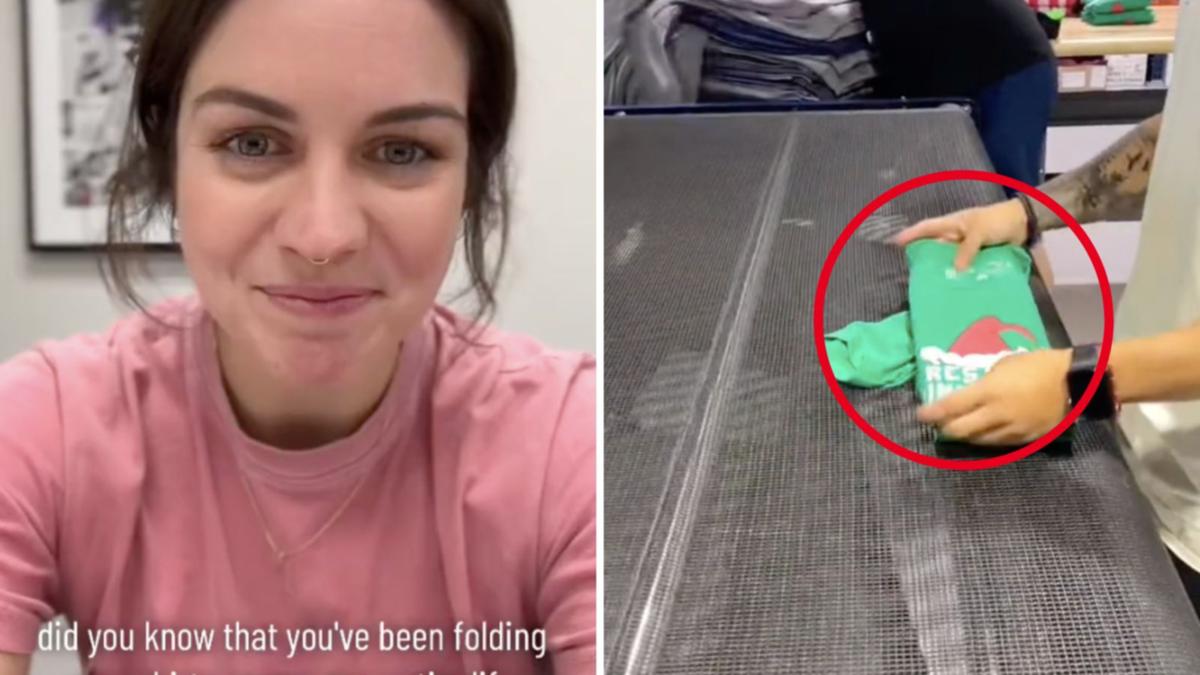 How to fold the ‘best’ t-shirt: TikTok video stuns as technique exposed