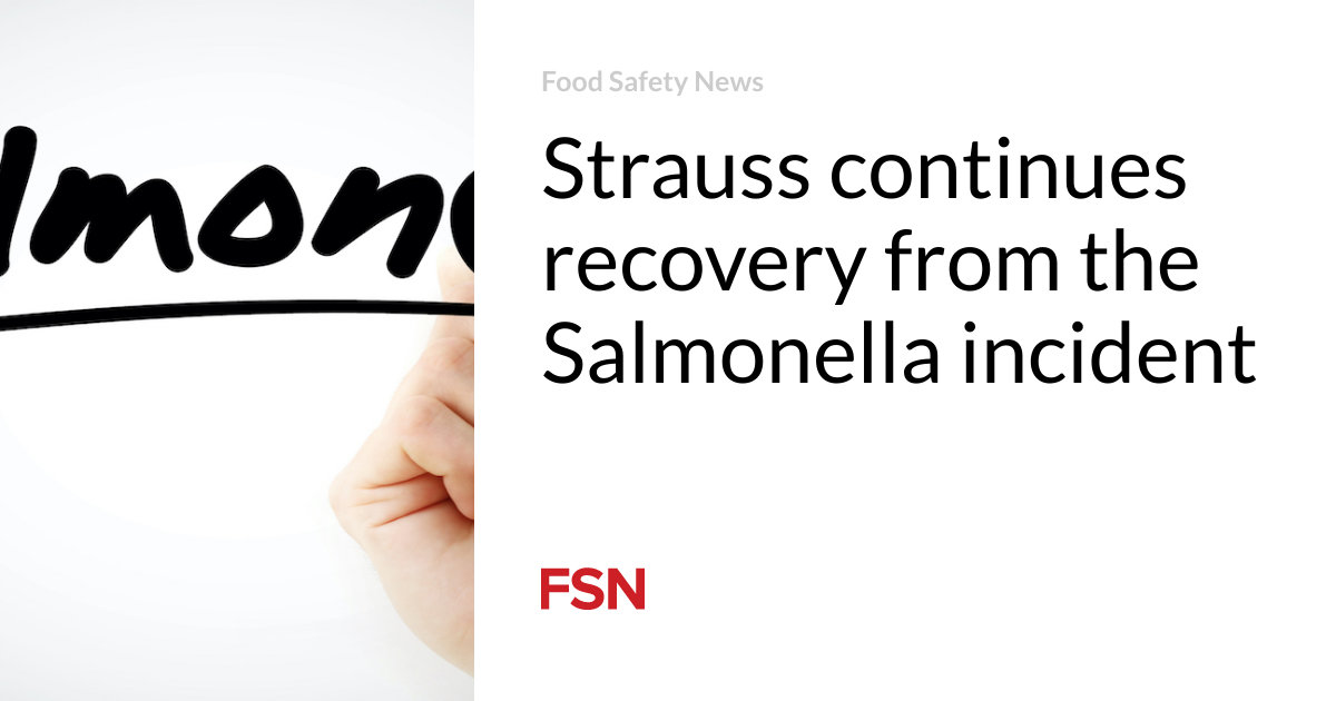 Strauss continues healing from the Salmonella occurrence