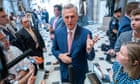 House speaker McCarthy says ‘I see the path’ to debt ceiling deal with Democrats – live