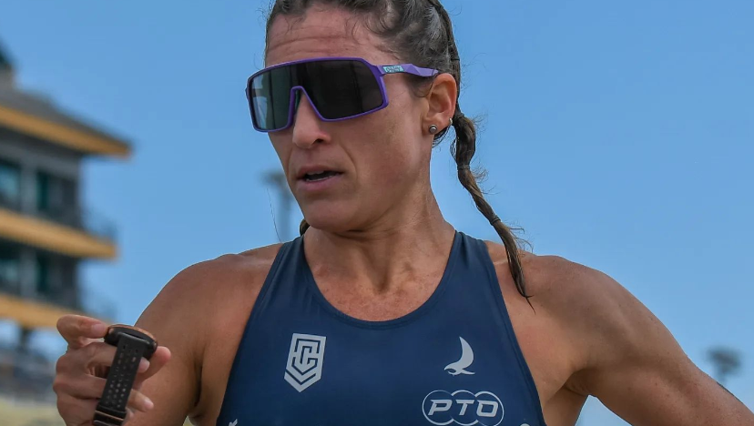 Pamella Oliveira and Luciano Taccone taking the day at Ironman Brazil