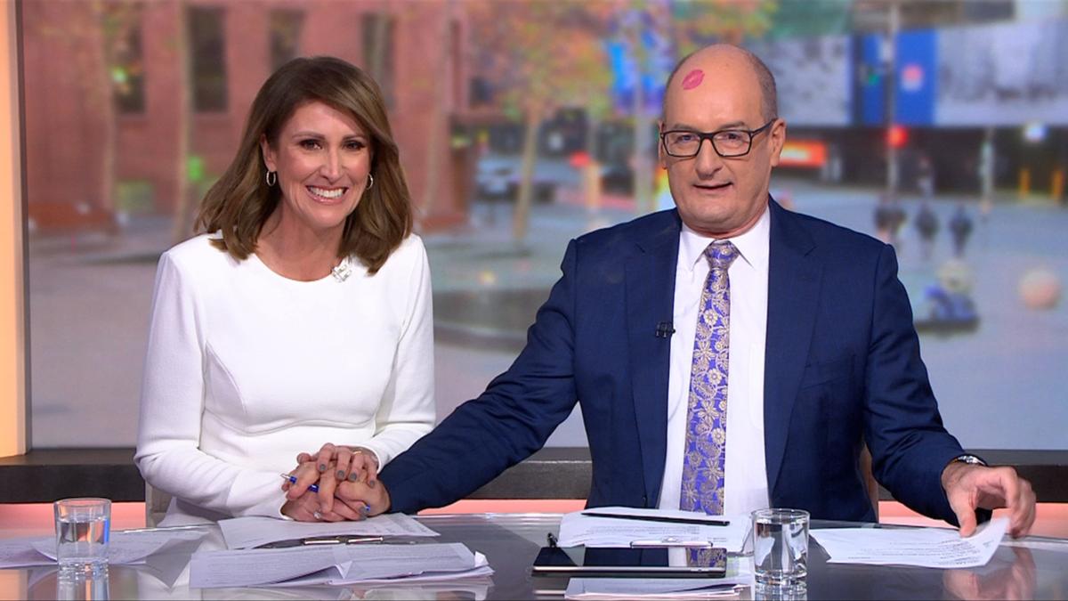 Kochie’s Sunrise goodbye: Host conveniences Natalie Barr as last program brings Sunrise audiences to tears