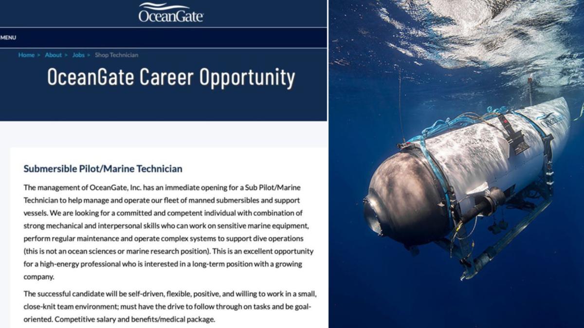 Twitter post sharing OceanGate task advertisement for brand-new submersible pilot sends out web wild