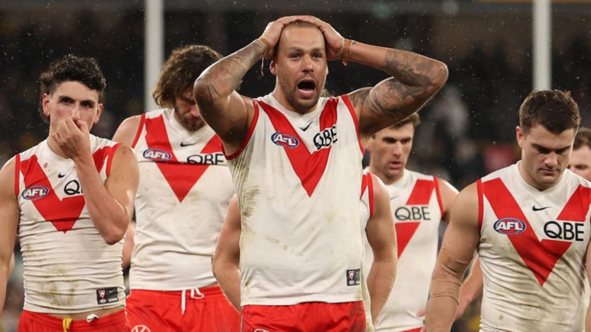 Lance Franklin’s MCG goodbye ends in catastrophe as Sydney fall to Richmond