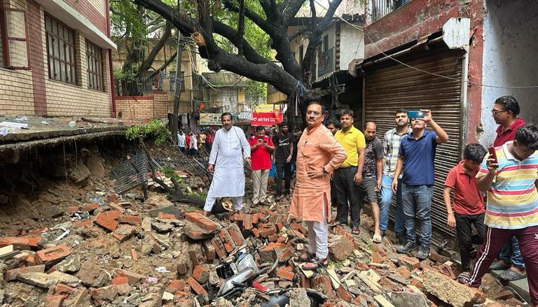 Political slugfest breaks out as wall of brand-new govt school in Delhi collapses amidst rains|India News