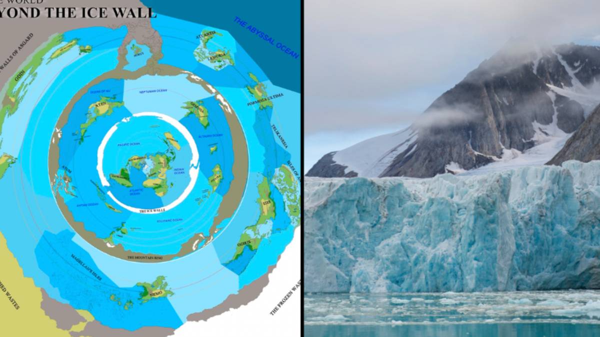 Individuals think this map was developed by flat earthers and reveals what lies beyond Earth’s ‘ice wall’