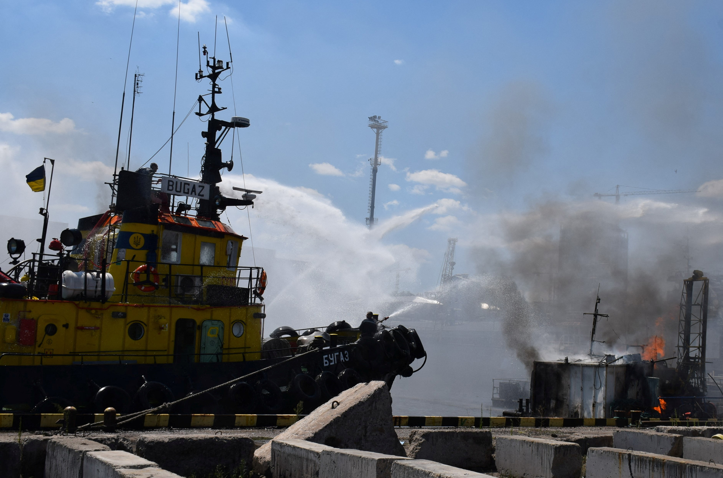 Ukrainian air defenses in Odesa outgunned as Russia targets worldwide grain supply