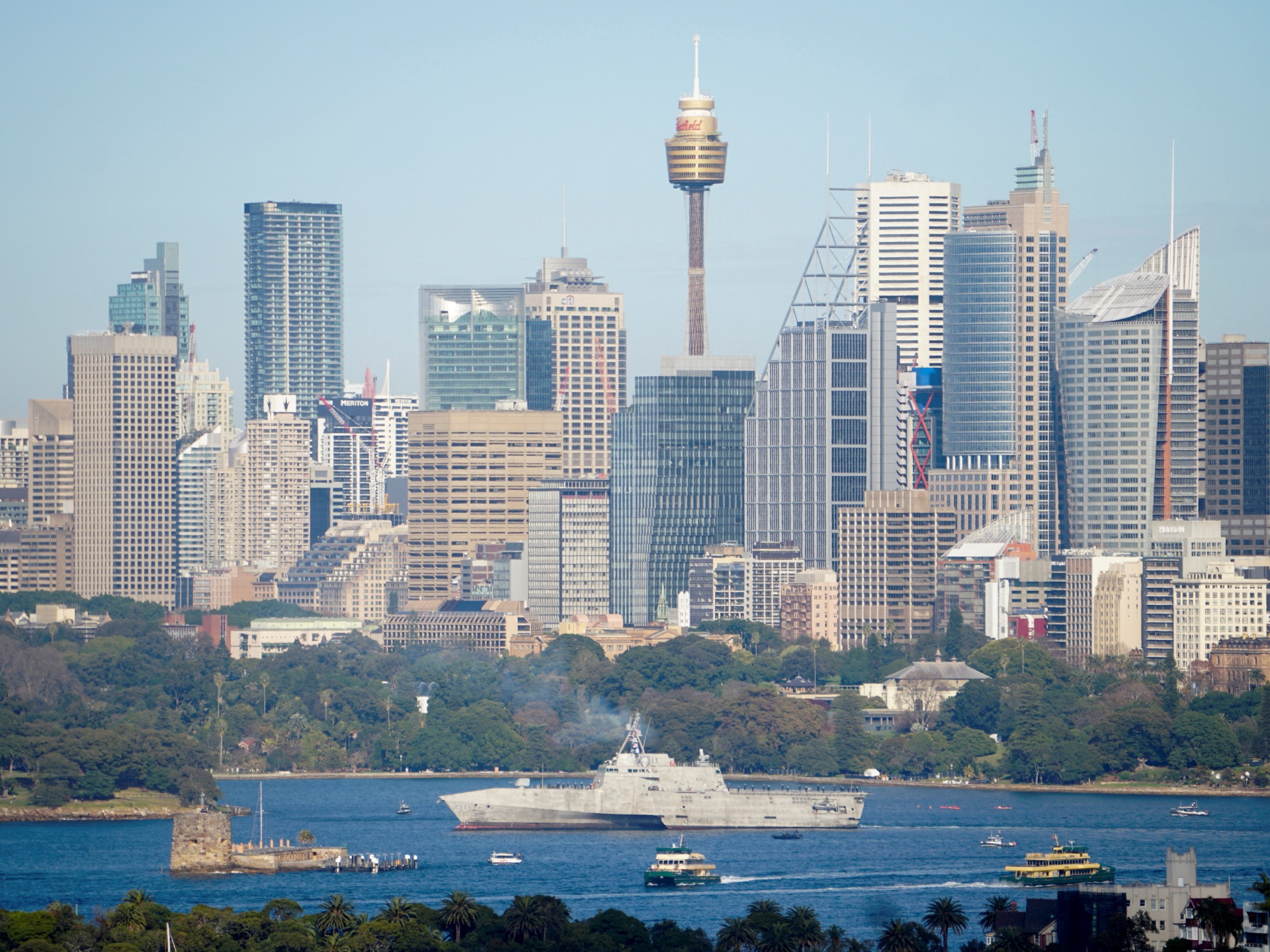 United States commissions navy warship USS Canberra in Sydney