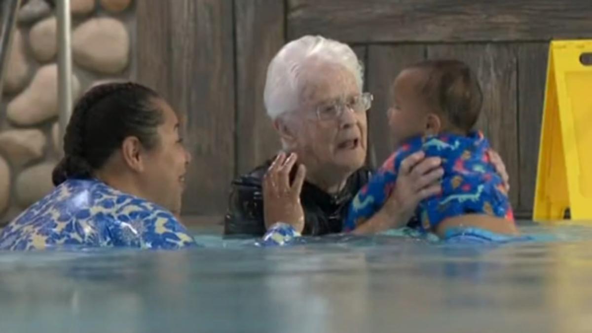 United States swim trainer exposes secret to teaching kids 100 years more youthful than her