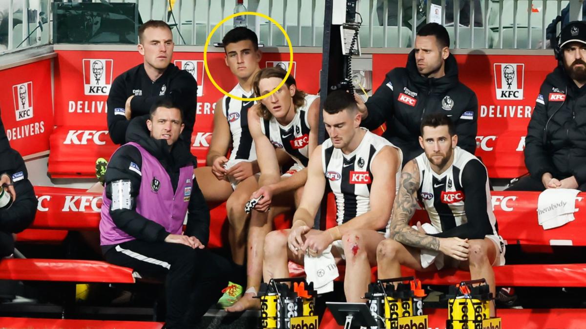 Nick Daicos injury substances Collingwood problem in shock loss to Hawthorn