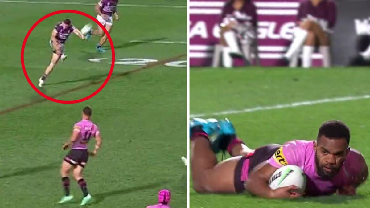 ‘Bizarre’ Manly technique questioned as Panthers capitalise and score long-range shot