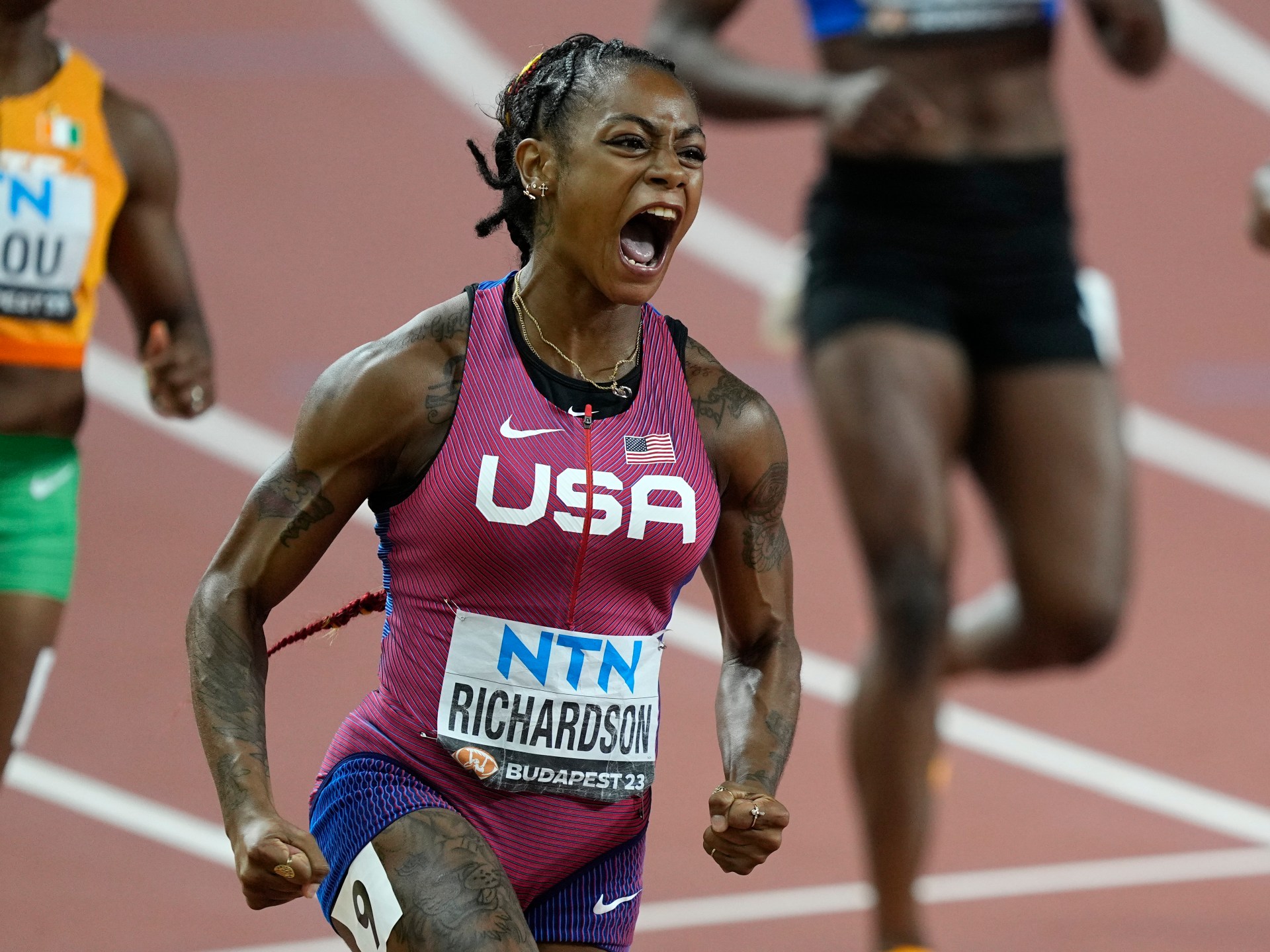 Richardson declares gold for United States in 100m at World Athletics Championships