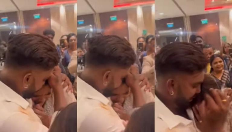 RCB star can’t keep back tears at more youthful sibling’s wedding event, video goes viral|SEE|Cricket News