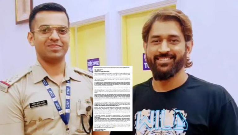 ‘He is a male with a golden heart’: CISF officer remembers encounter with MS Dhoni at airport|Cricket News