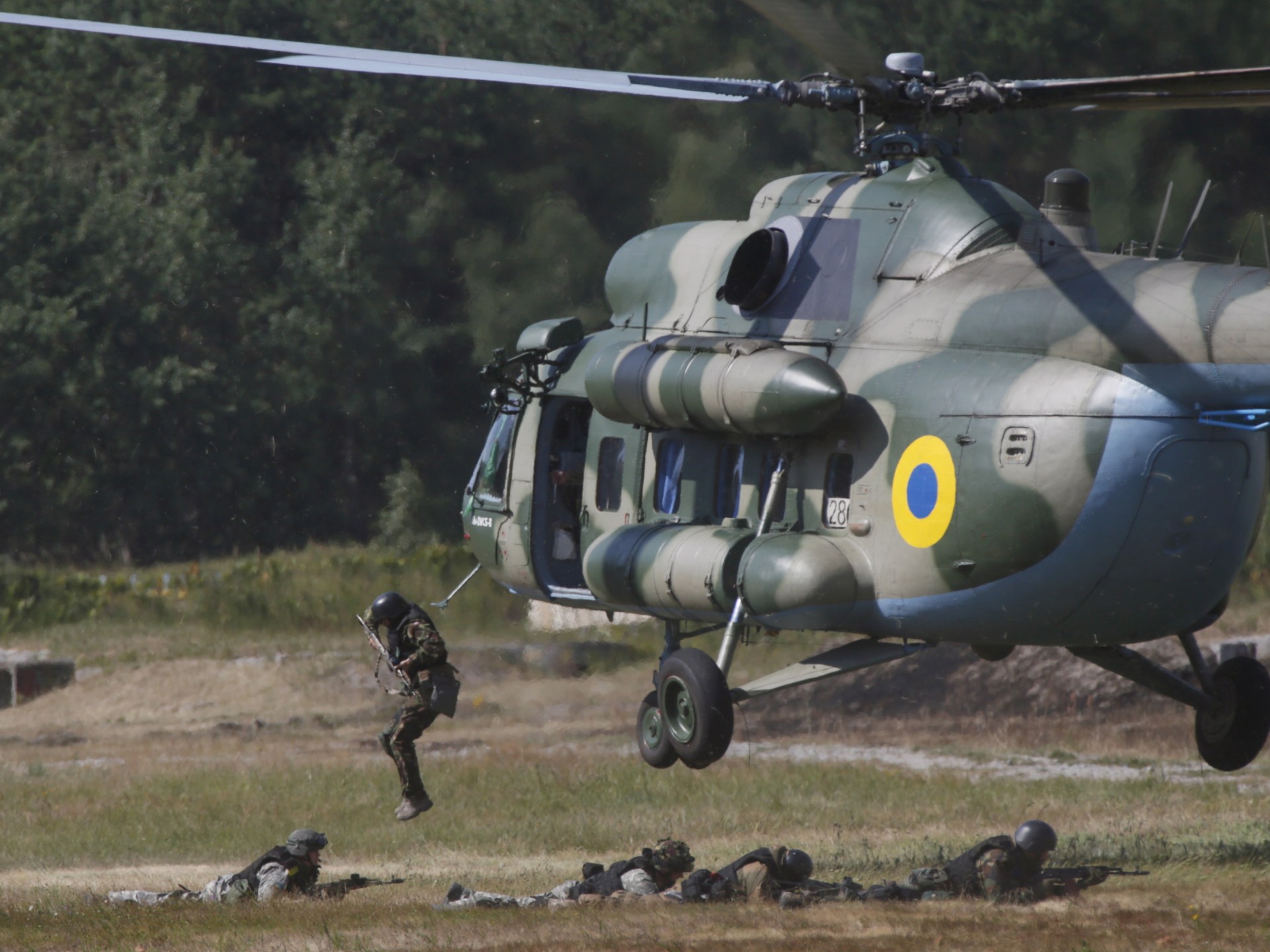 Ukraine states 6 workers eliminated in occurrence including 2 helicopters