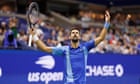 Novak Djokovic sends out message of intent at United States Open with return from verge