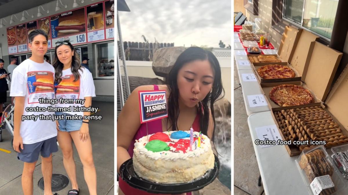 Consumer holds legendary Costco-themed ‘wholesale’ birthday celebration total with food court ‘icons’