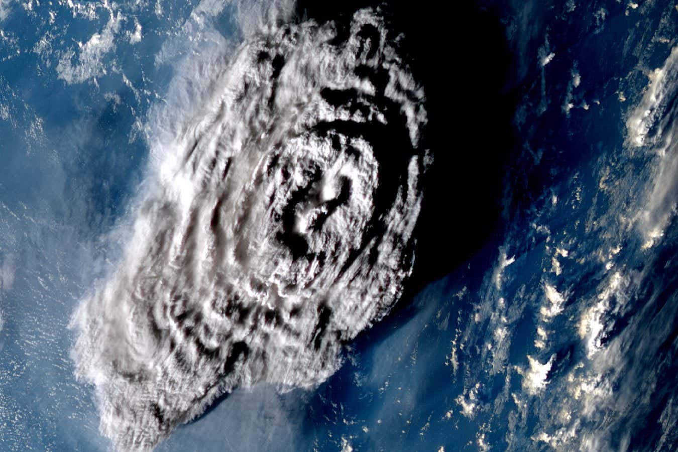 Tonga volcano released undersea circulations that improved the seafloor