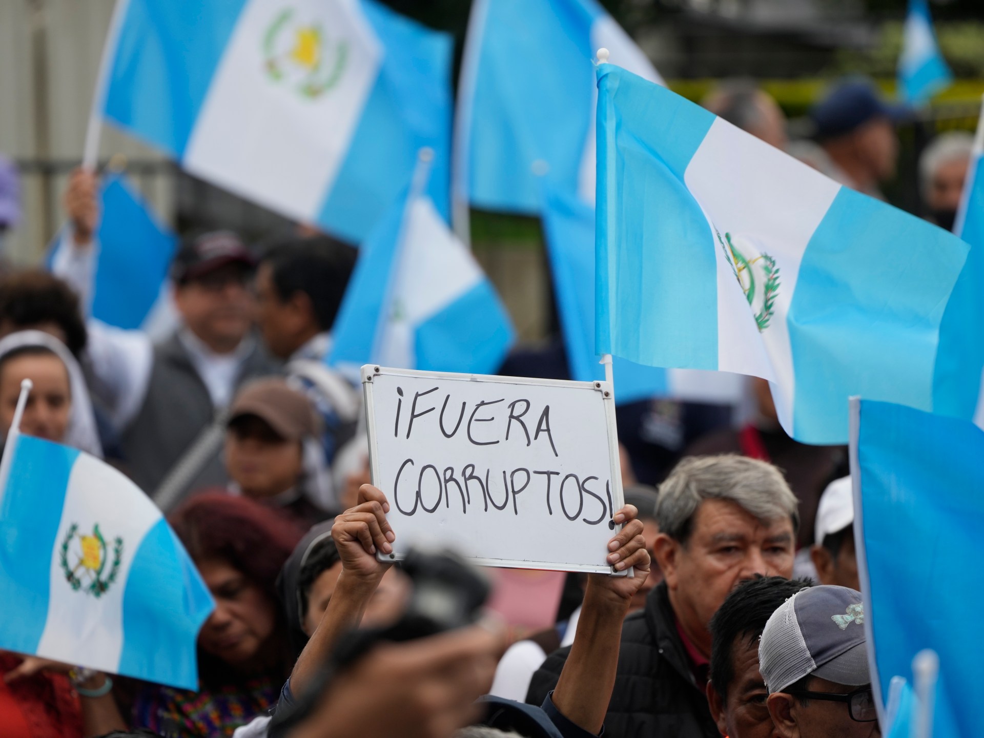 Demonstrators rally in Guatemala to protect governmental election outcomes