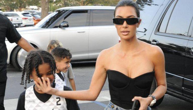 Kim Kardashian schools Saint West for insulting gesture at paparazzi|See|Hollywood News