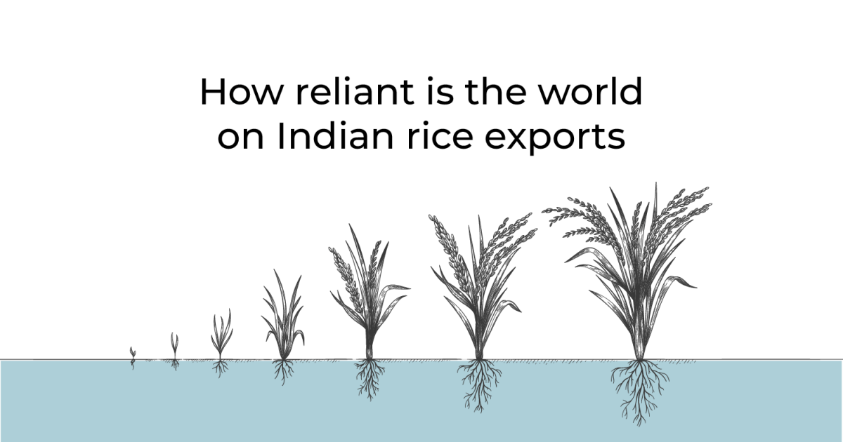 How dependent is the world on Indian rice exports?