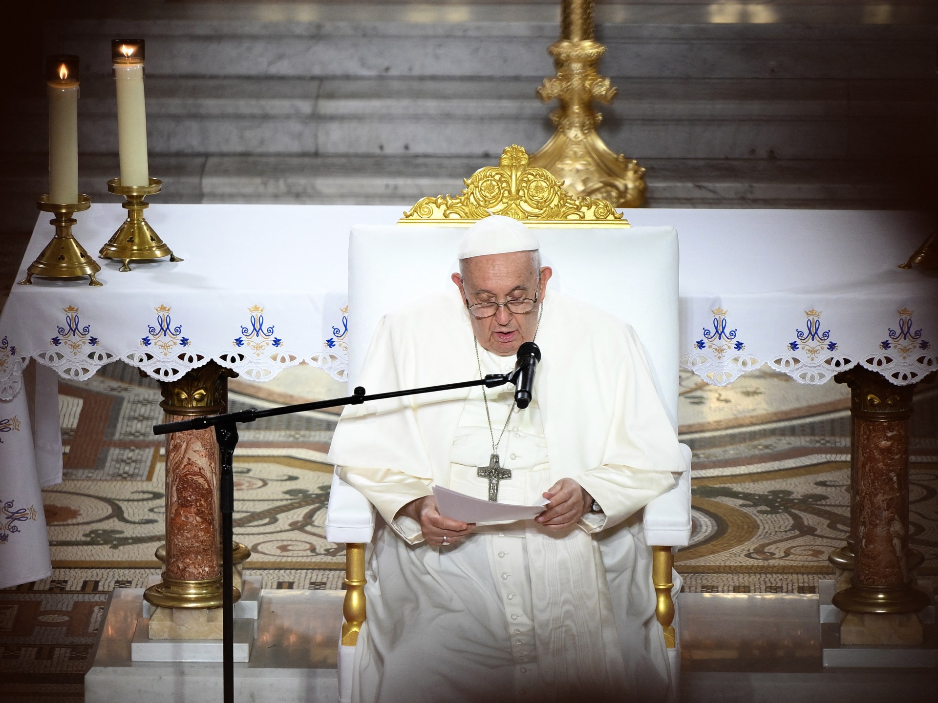 Pope knocks ‘indifference’ towards migrants showing up in Europe by sea