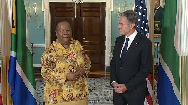 South Africa FM Naledi Pandor got in Washington by secretary of state Anthony Blinken