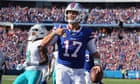 NFL roundup: widespread Bills end Dolphins’ unbeaten start as Bengals depression once again