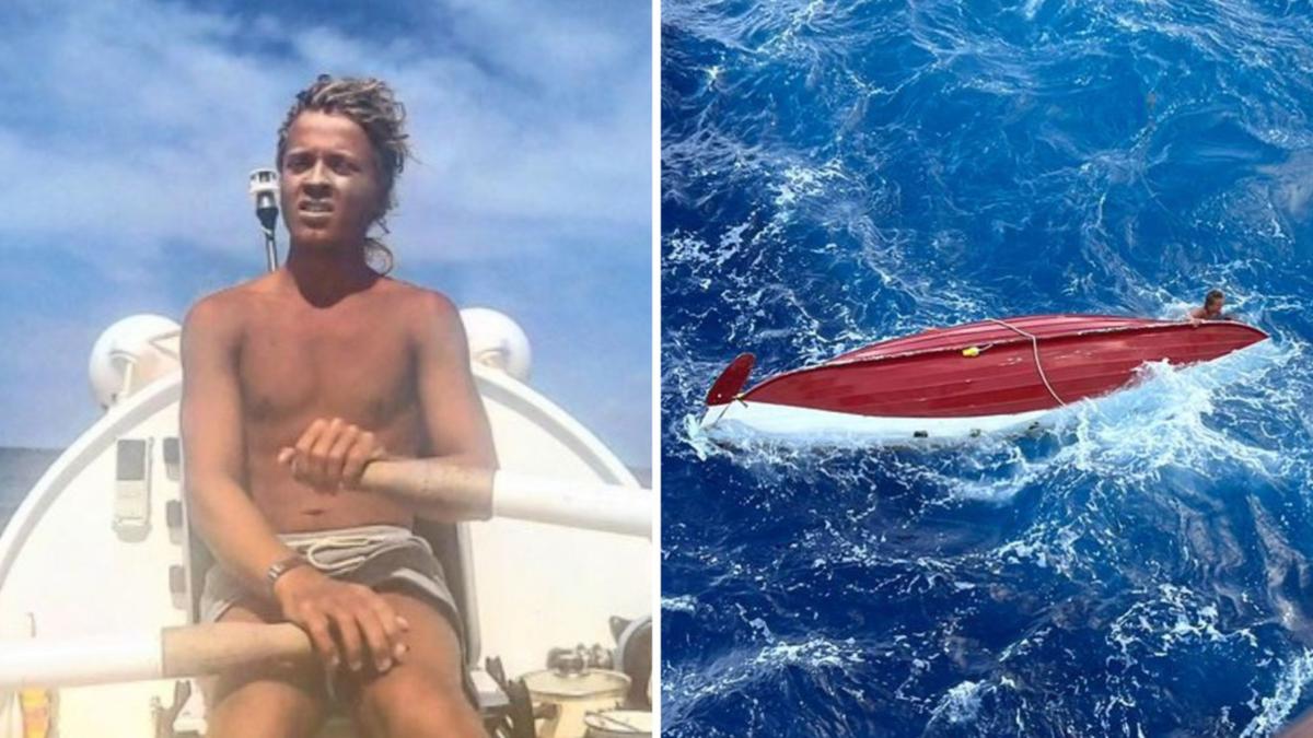 Australian solo rower Tom Robinson saved by P&O cruise liner team after boat reverses in Pacific