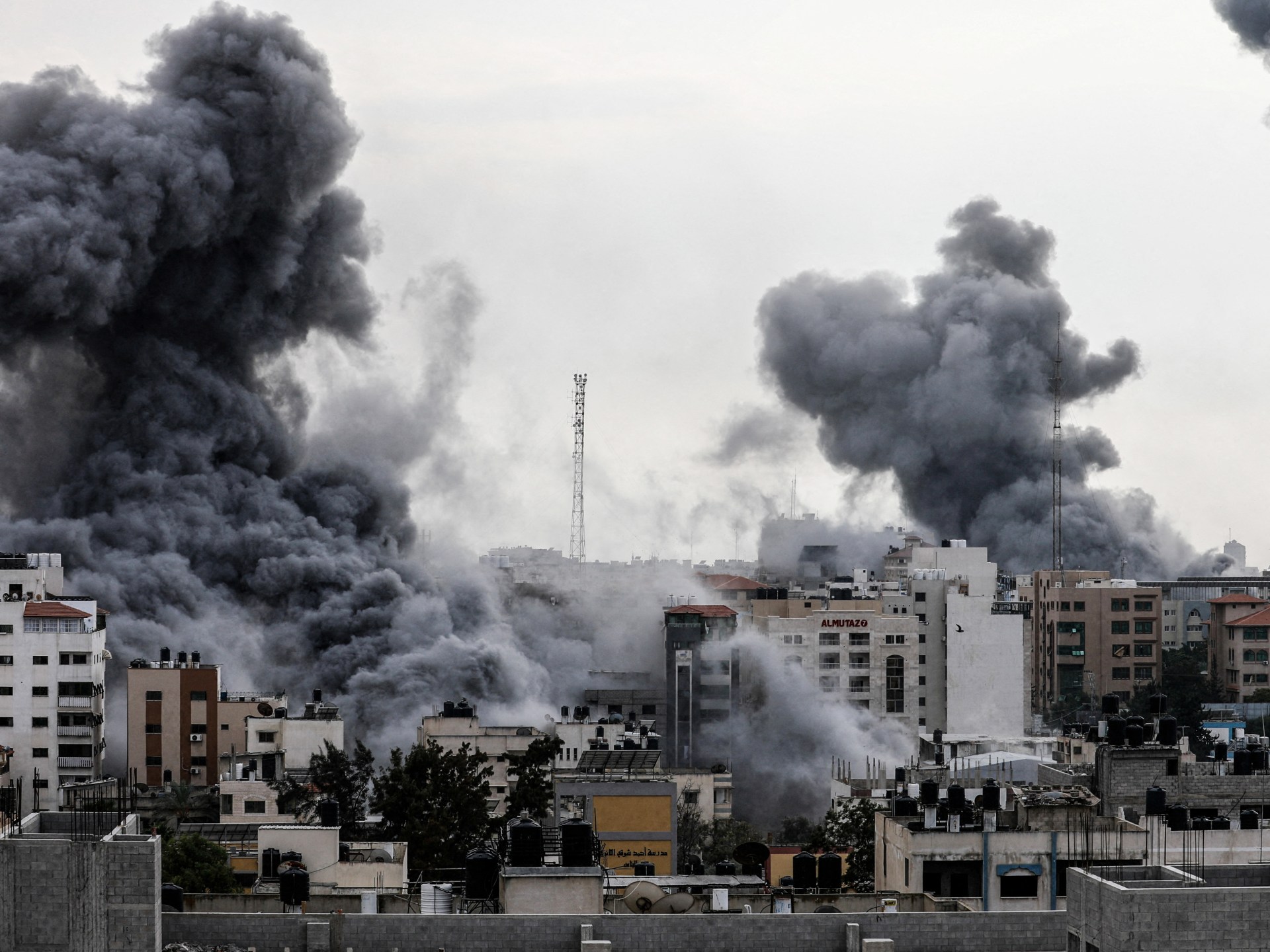 Rafah crossing in between Gaza and Egypt interfered with by Israeli air raids