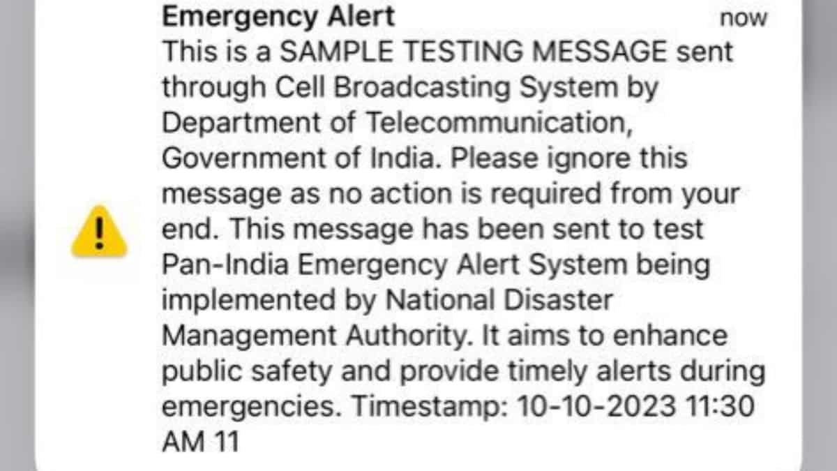 India emergency situation alert message: Why did you get it? All you require to understand