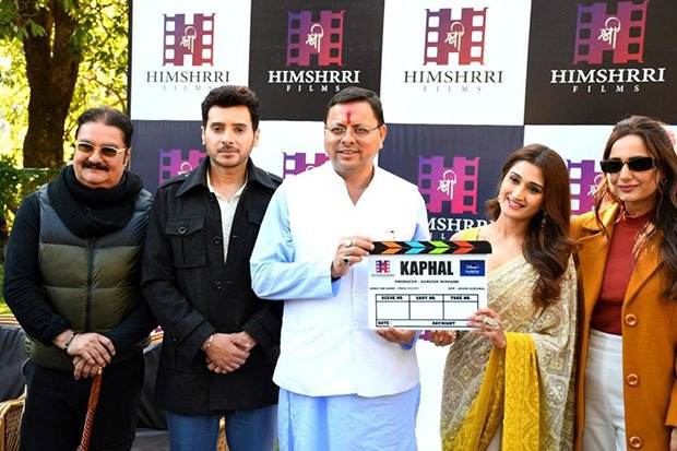 Uttarakhand Chief Minister Pushkar Singh Dhami check outs sets of Arushi Nishank’s web series Kaphal