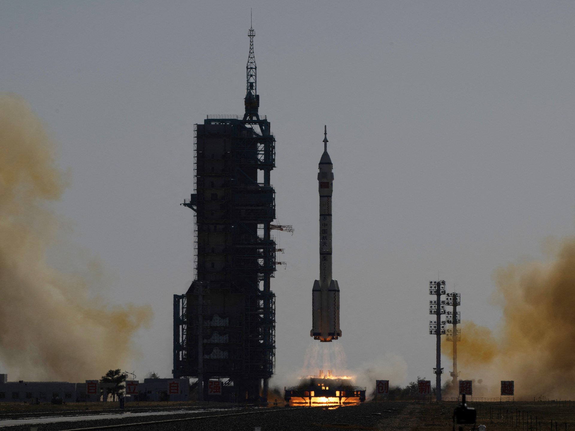 China’s youngest-ever astronauts launch to spaceport station