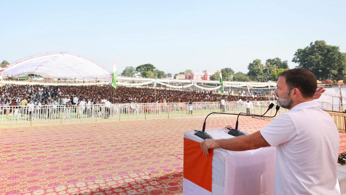 Rahul Gandhi guarantees complimentary education in schools, colleges in Chhattisgarh if Cong maintains power