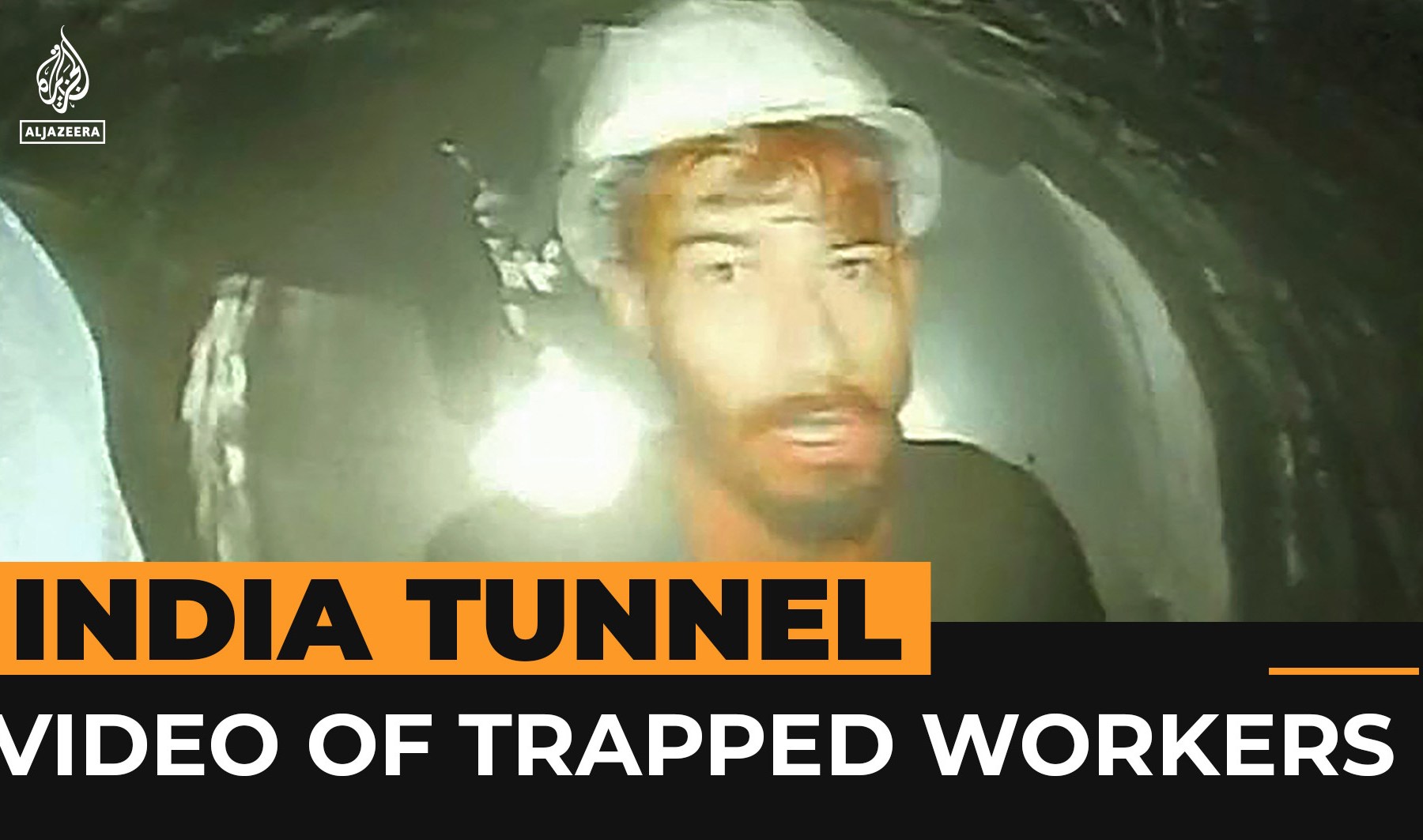 Indian employees caught in Himalayan tunnel for 10 days seen on electronic camera